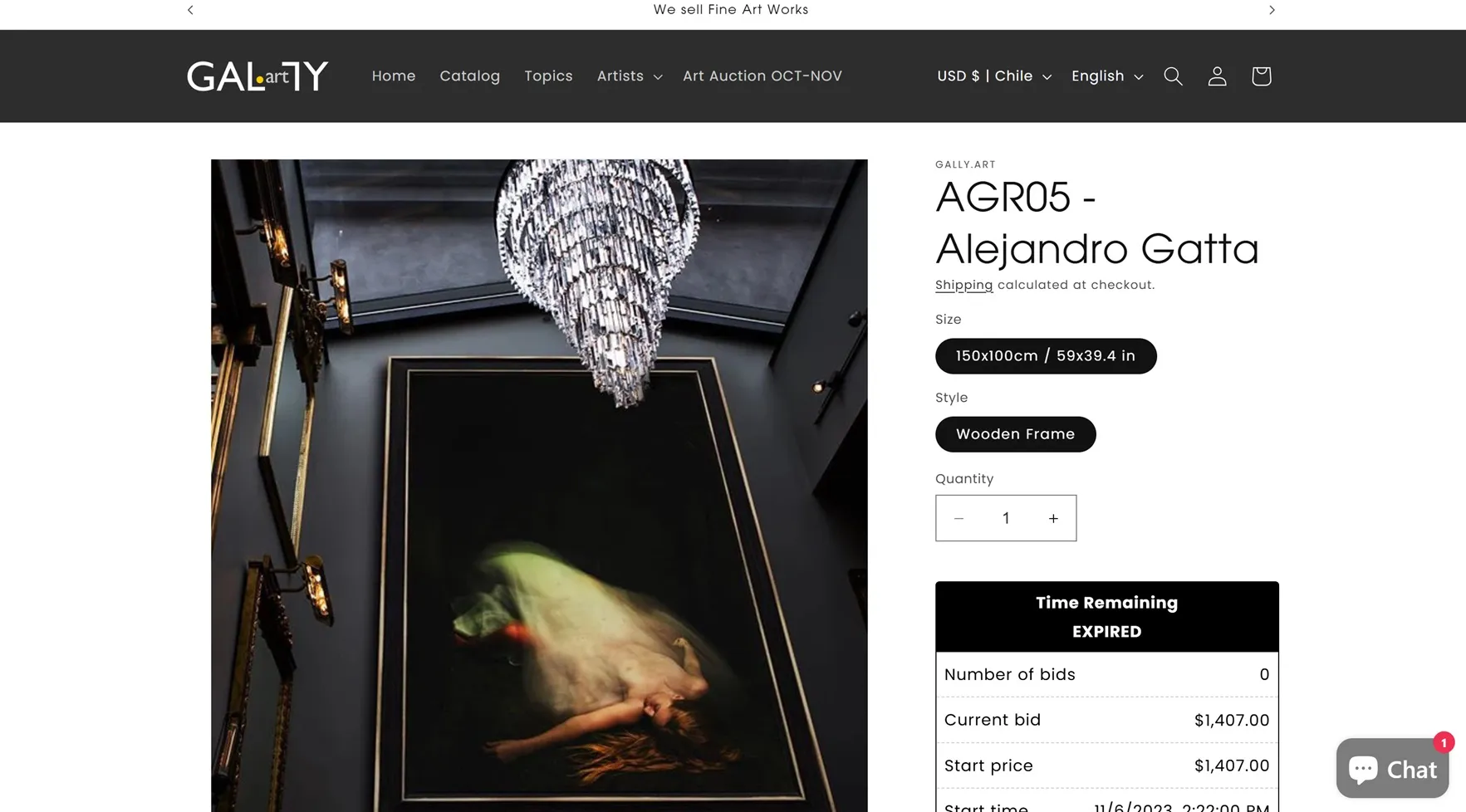 Ejemplo de sitio web para proyecto Gally